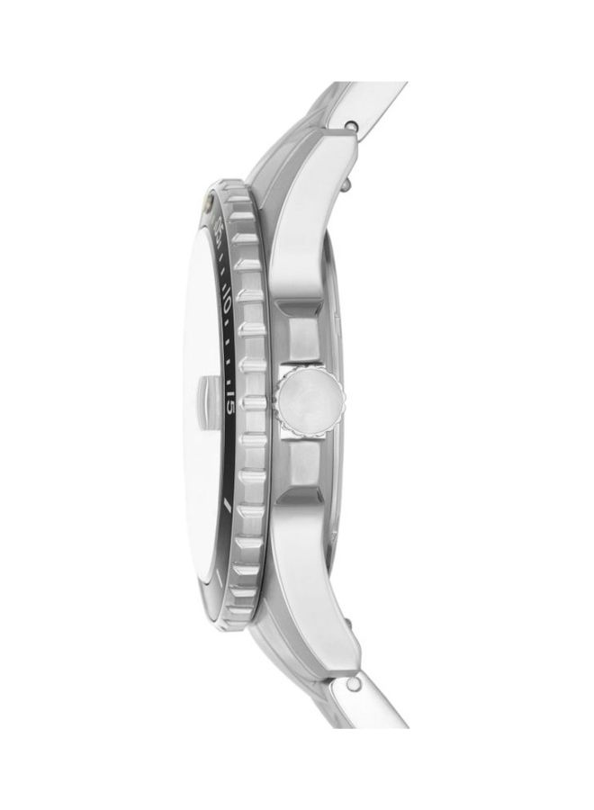 FOSSIL Men's Three Hand Date Stainless Steel Wrist Watch  - Image 3