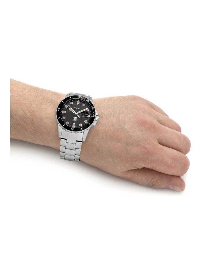 FOSSIL Men's Three Hand Date Stainless Steel Wrist Watch  - Image 5