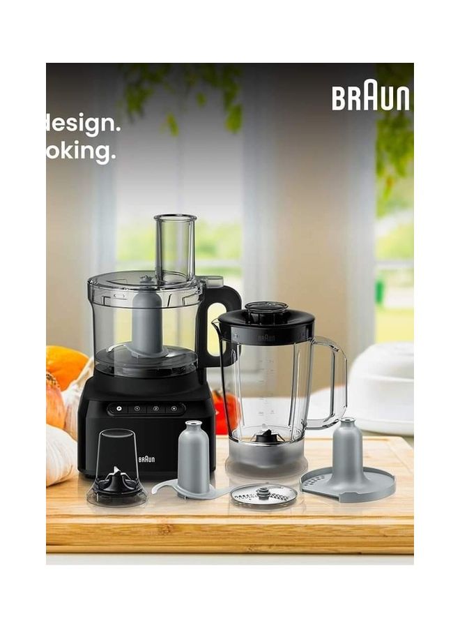 براون - محضر طعام 7 في 1 800.0 W FP3132BK أسود - Image 1