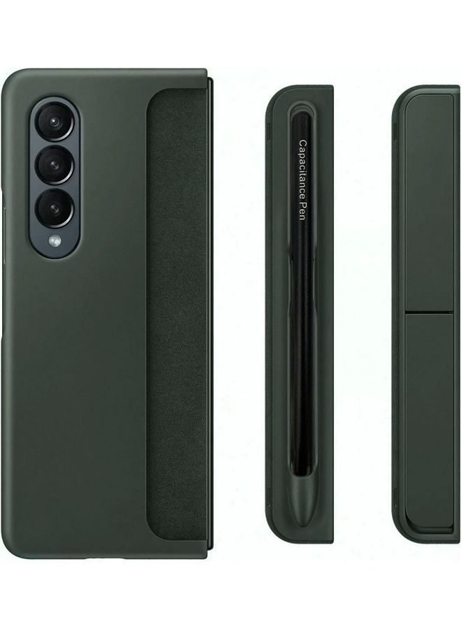مارجون جراب Samsung Galaxy Z Fold 3 5G مع قلم، جراب صلب مقاوم للصدمات من البولي كربونات مع فتحة حامل قلم مدمجة - Image 5