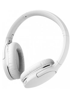 بيسوس سماعات رأس لاسلكية Encok D02 Pro Bluetooth V5.3، سماعة رأس رياضية قابلة للطي، سماعة رأس للألعاب بدون استخدام اليدين لأجهزة iPhone وAndroid لون أبيض  - Image 2