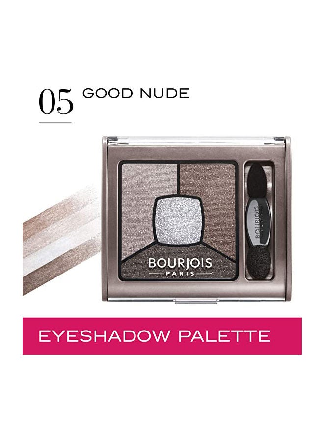 BOURJOIS PARIS - Smoky Stories Quad Eyeshadow Palette 05 Good Nude - Image 1