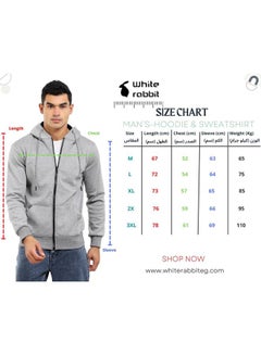 WHITE RABBIT Inner Fleece Hoodie With Front Patch Navy  - Image 5