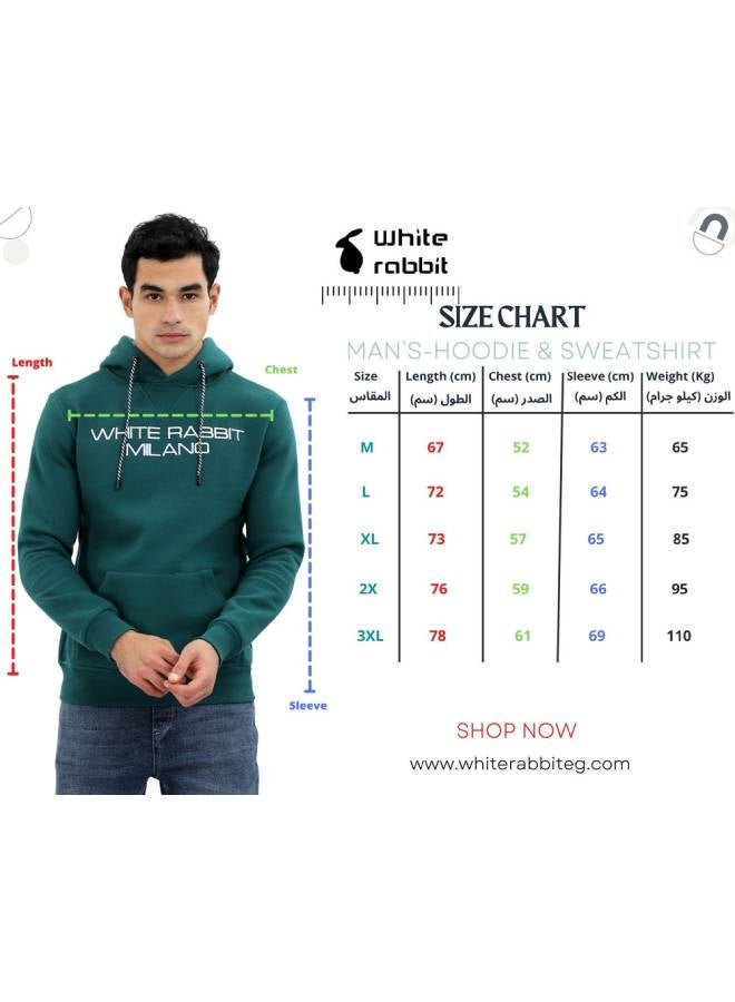 WHITE RABBIT - Casual Plain Basic Long Sleeve Round Neck Sweatshirt Green - Image 1