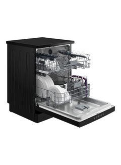 Beko Dish Washer 14 Persons 60 cm LED Display Half load Hygiene Intense Steam Gloss 5 Programs 0.9 kW BDFN15420B Black  - Image 4