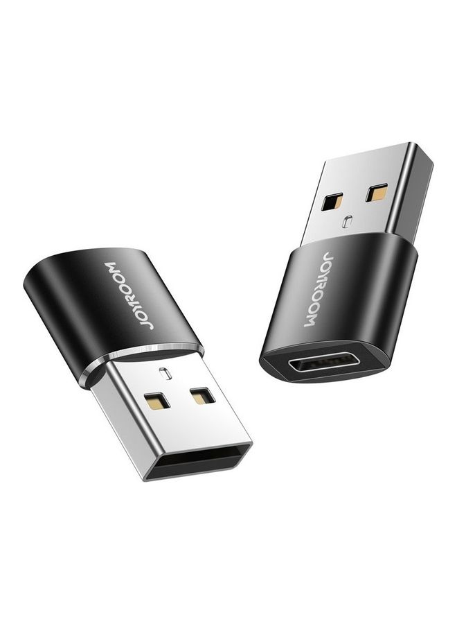 جوي روم محول USB ذكر الى انثى نوع سي S-H152، قطعتين - لون اسود أبيض  - Image 1