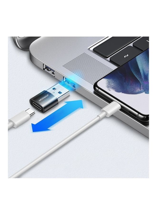 جوي روم محول USB ذكر الى انثى نوع سي S-H152، قطعتين - لون اسود أبيض  - Image 2