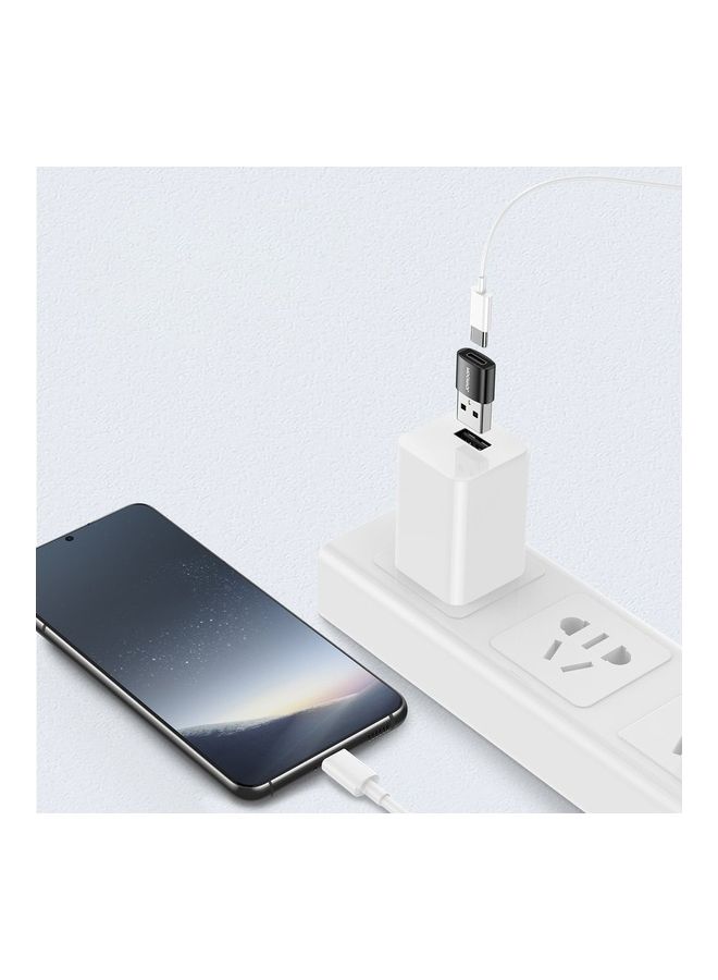 جوي روم محول USB ذكر الى انثى نوع سي S-H152، قطعتين - لون اسود أبيض  - Image 5