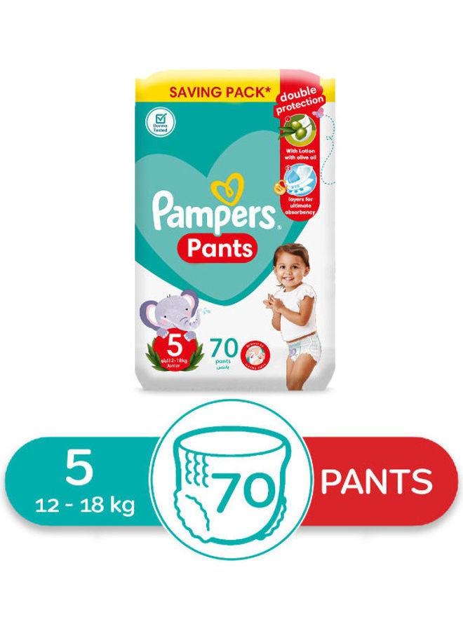 Pampers - Diaper Pants, Size 5, 12-18 Kg, 70 Diapers - Image 1