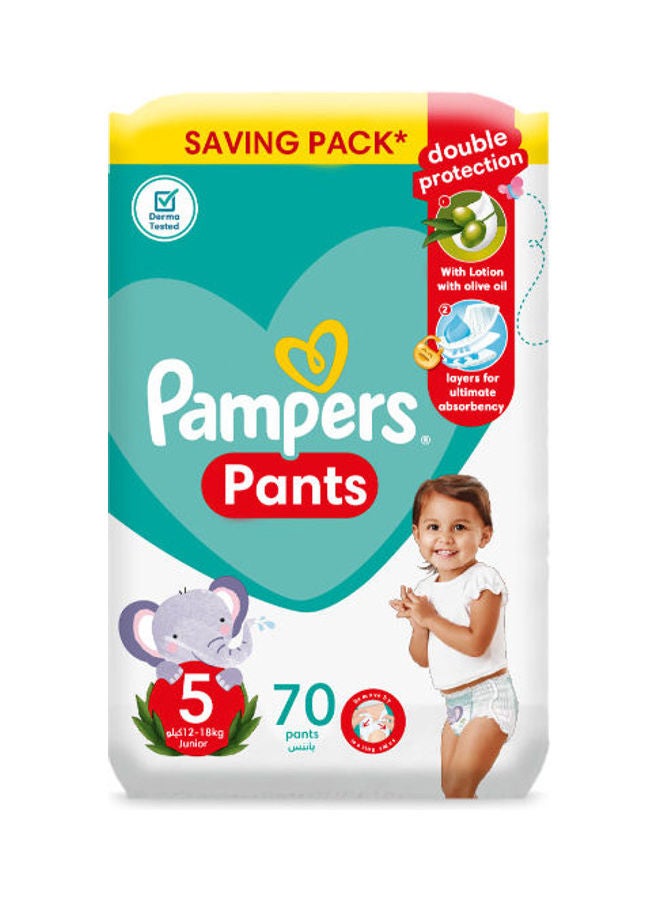 Pampers - Diaper Pants, Size 5, 12-18 Kg, 70 Diapers - Image 1