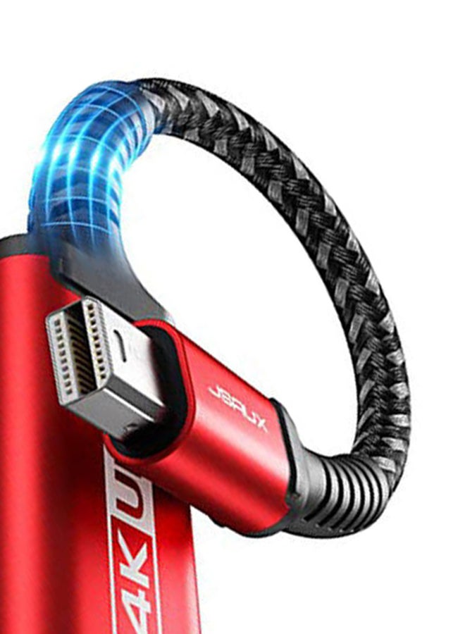 Mini Dp-Hdmifemaleadapter Flex Series .21M Red