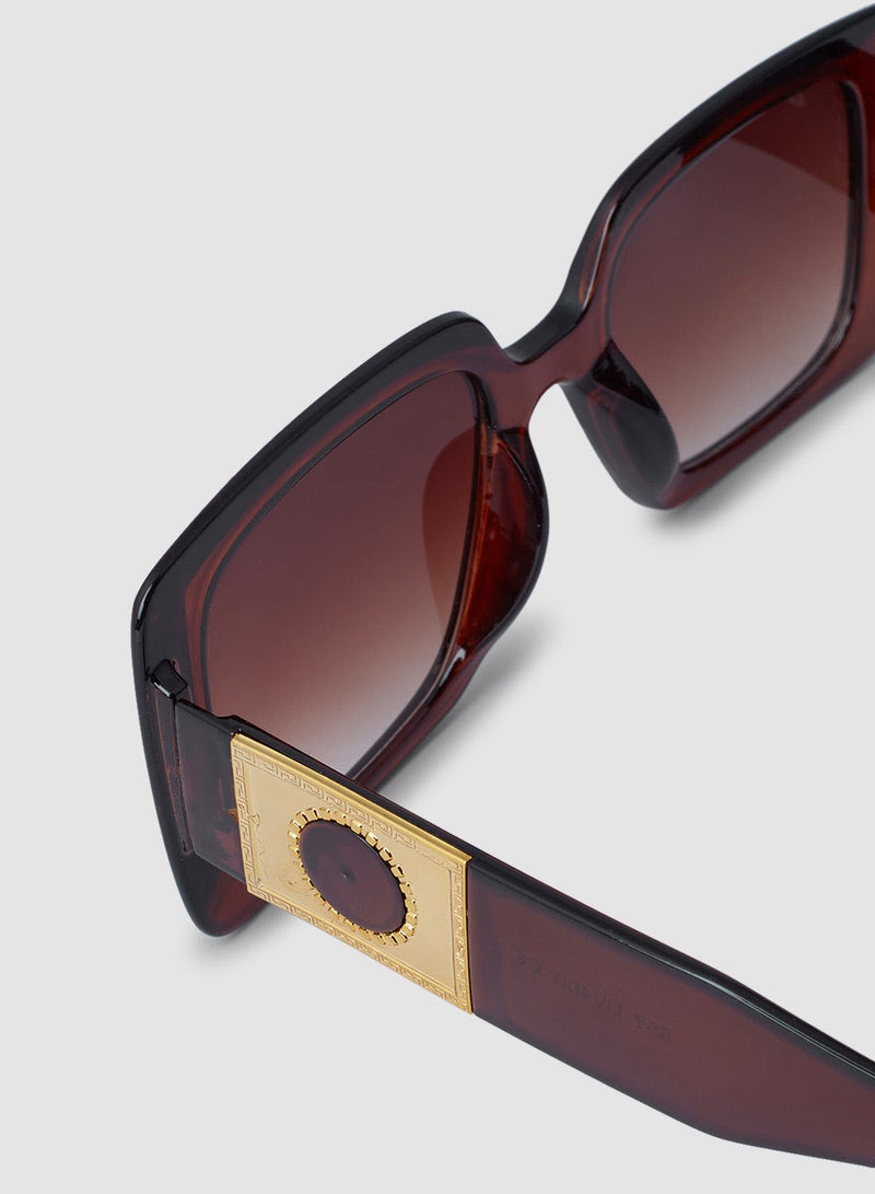 Women's Flexible And Corrosion Resistant Frame Square Sunglasses 657L3 - Image 2