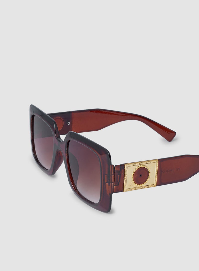 Women's Flexible And Corrosion Resistant Frame Square Sunglasses 657L3 - Image 3