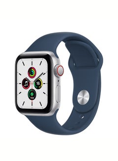 Watch SE GPS + Cellular 40mm Silver Aluminium Case With Sport Band Abyss Blue