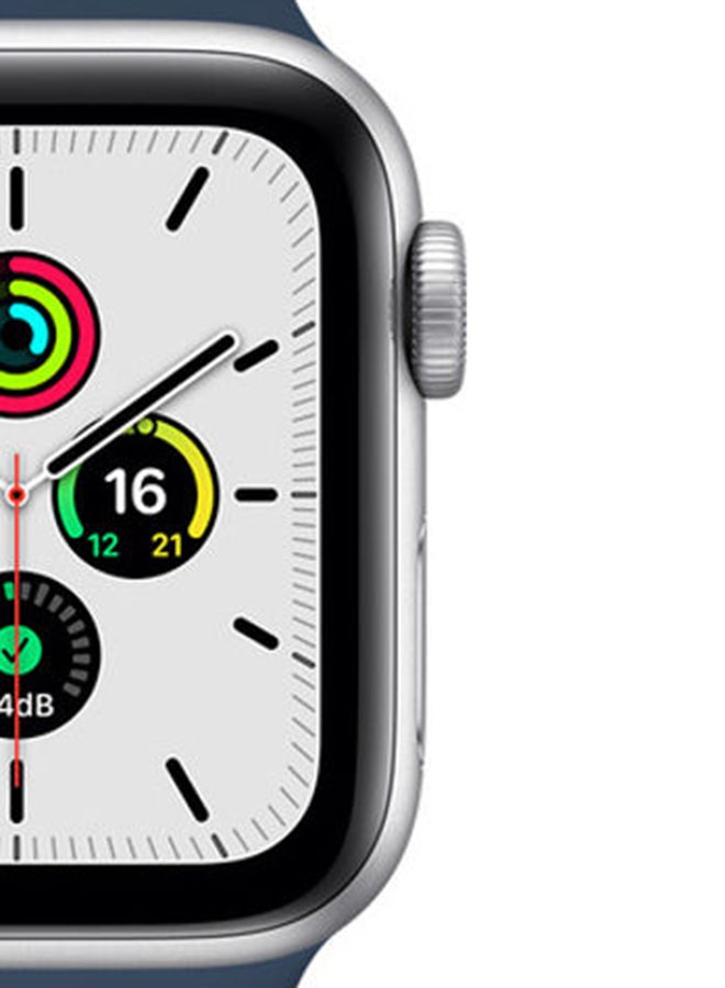 Apple - Watch SE GPS + Cellular 40mm Silver Aluminium Case With Sport Band Abyss Blue - Image 1