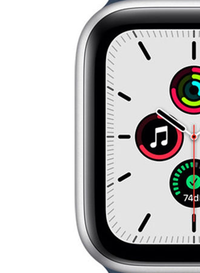 Apple - Watch SE GPS + Cellular 40mm Silver Aluminium Case With Sport Band Abyss Blue - Image 1