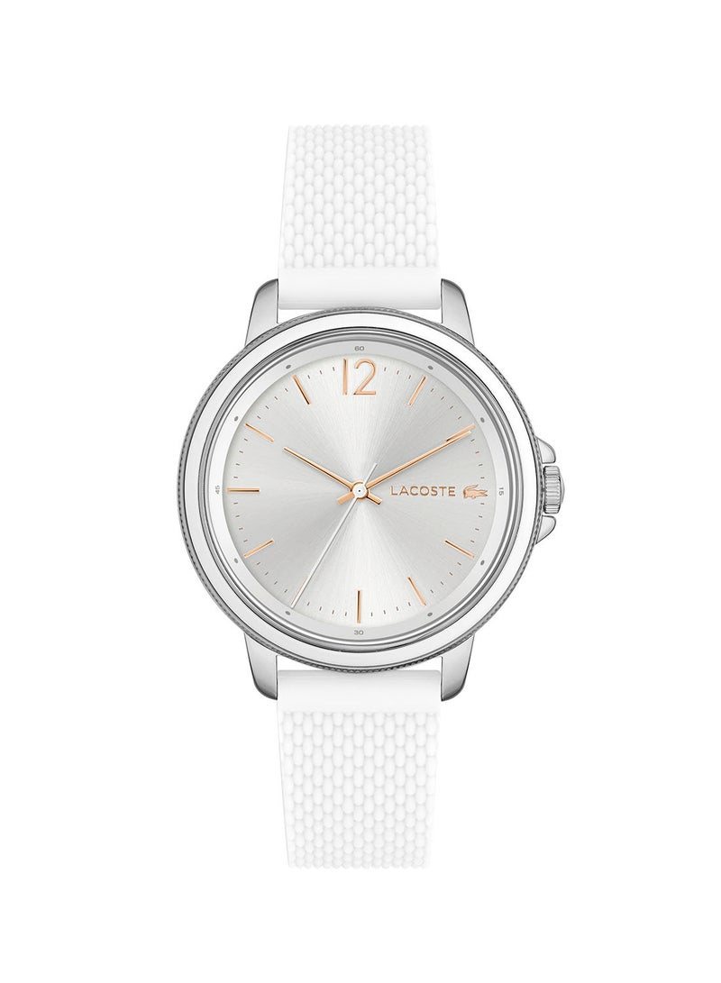 LACOSTE Women's Slice  Silver White Dial Watch - 2001197  - Image 1