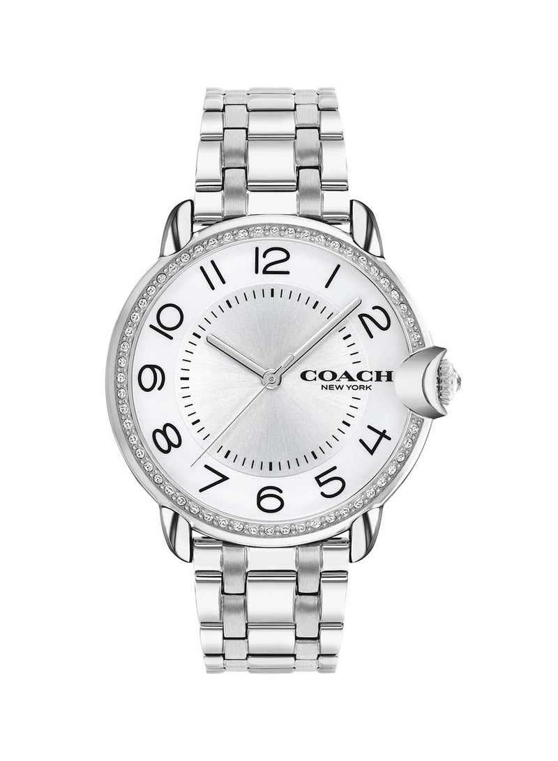 COACH Women's Arden  Silver White Dial Watch - 14503808  - Image 1