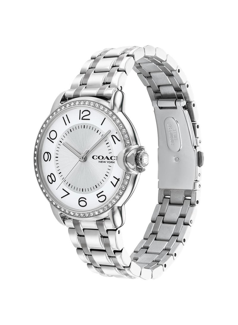 COACH Women's Arden  Silver White Dial Watch - 14503808  - Image 3