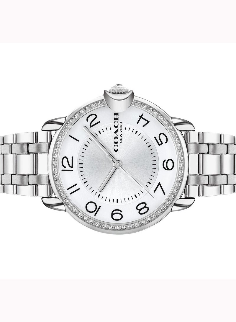 COACH Women's Arden  Silver White Dial Watch - 14503808  - Image 5