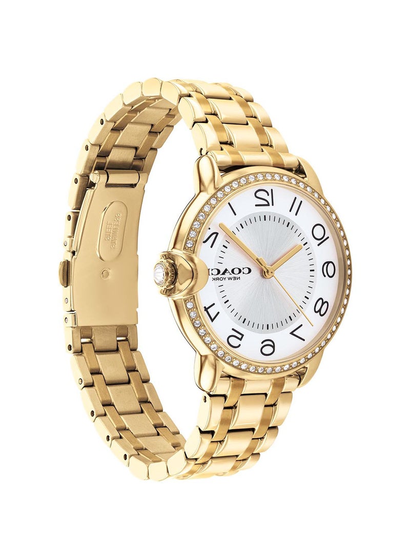 COACH Women's Arden  Silver White Dial Watch - 14503810  - Image 4