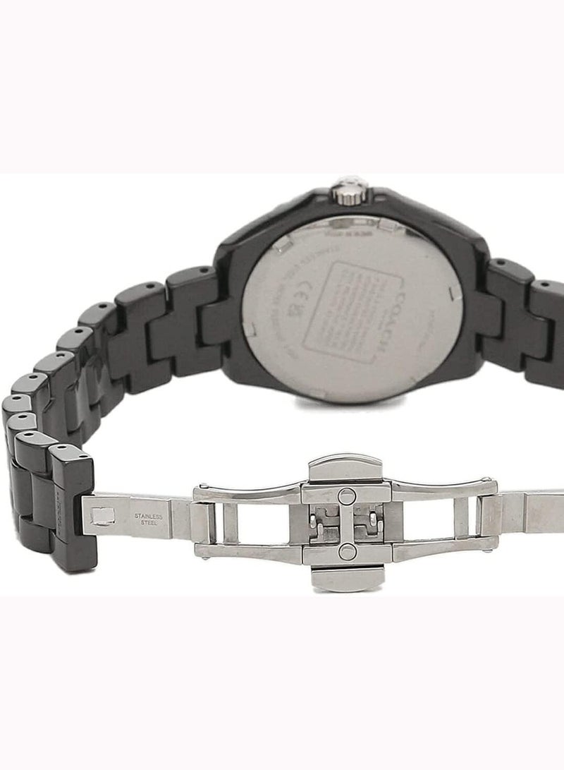 كوتش ساعة بريستون بقرص أسود طراز 14503805 للنساء - Image 4