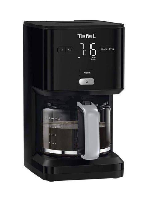Coffee Machine | Smart'N Light Drip Coffee Maker |  Oversized Water Head Design | Perfect Brewing | 24-Hour Programmable Timer |AROMA Function | 30-Minute Auto-Off |Anti-Drip Serving While Brewing | 2 Years Warranty 1.25 L 1000 W CM600840 Black / Gray