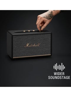 Marshall Stanmore III 50W Premium Home Wireless Speaker With Bluetooth 5.2 And Multiple Inputs - Enjoy Signature Sound Black  - Image 3