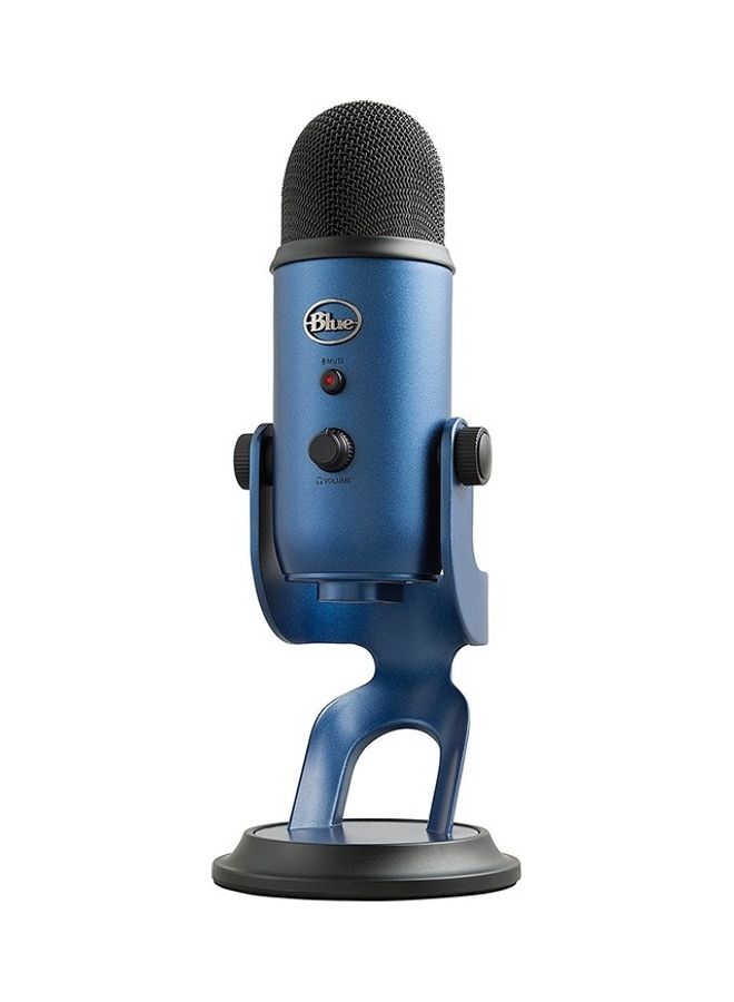 Logitech - Blue Yeti USB Microphone For Recording Streaming Gaming Podcasting On PC Condenser Mic For Laptop Logitech-Blue Blue - Image 1