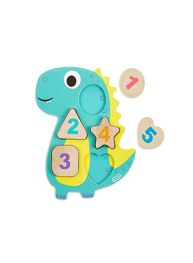 ليتل تايكس Wooden Critters Number Puzzle – Assorted