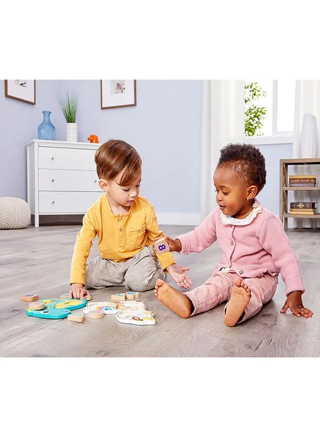 ليتل تايكس Wooden Critters Number Puzzle – Assorted