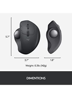 MX ERGO Plus Wireless Trackball Mouse Black - v1674040298/N50388758A_5