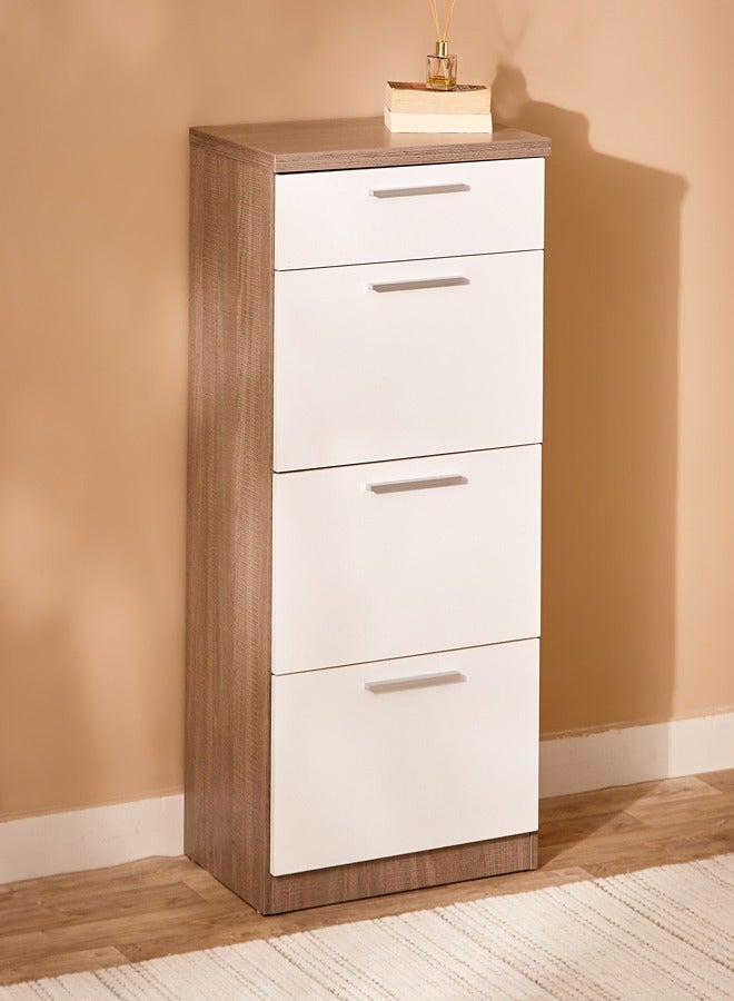 Home Box - Ireland Chest of 4-Drawers White/Brown - Image 1