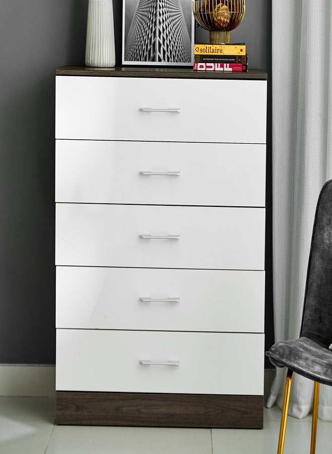 Home Box - Zegna 5-Drawers Chest Multicolour 100 x 80cm - Image 1