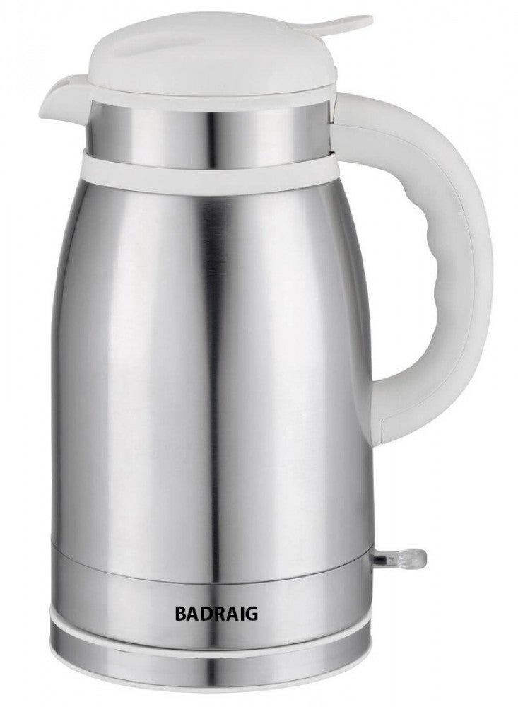Badraig Water Kettle 1.5 L 1630 W BEK1622 Silver/White  - Image 1