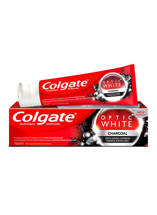 Colgate - Optic White Charcoal Toothpaste 75ml - Image 1