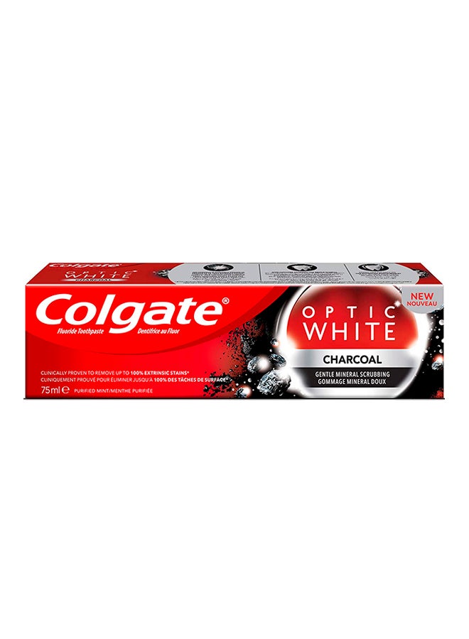 Colgate - Optic White Charcoal Toothpaste 75ml - Image 1