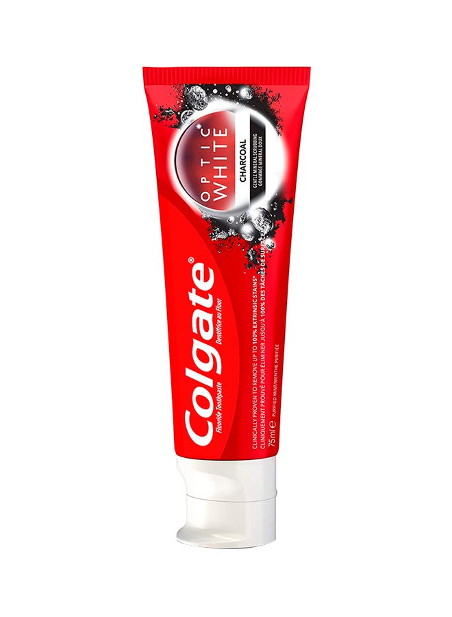 Colgate - Optic White Charcoal Toothpaste 75ml - Image 1