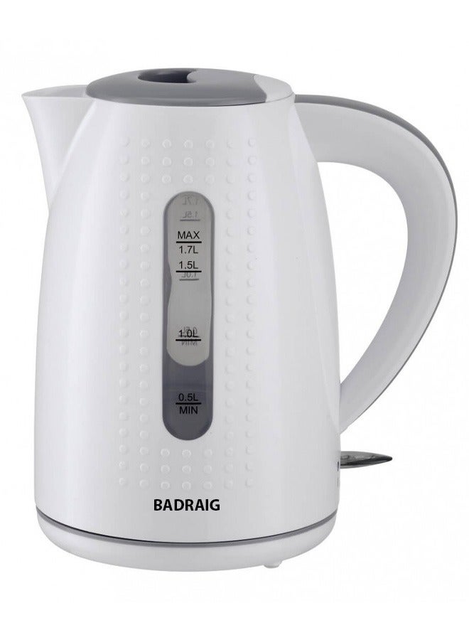 بادريق غلاية كهربائية 1.7 L 2200 W BEK1505 أبيض/فضي  - Image 2