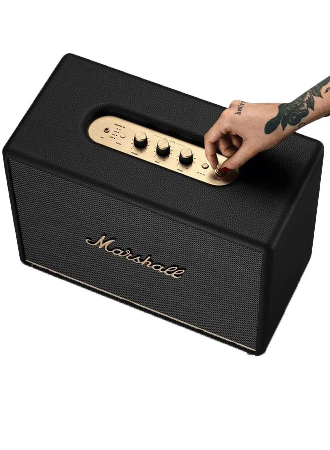 Marshall Woburn III 120W Premium Home Wireless Speaker With Bluetooth 5.2 And Multiple Inputs - Enjoy Signature Sound | Black Black