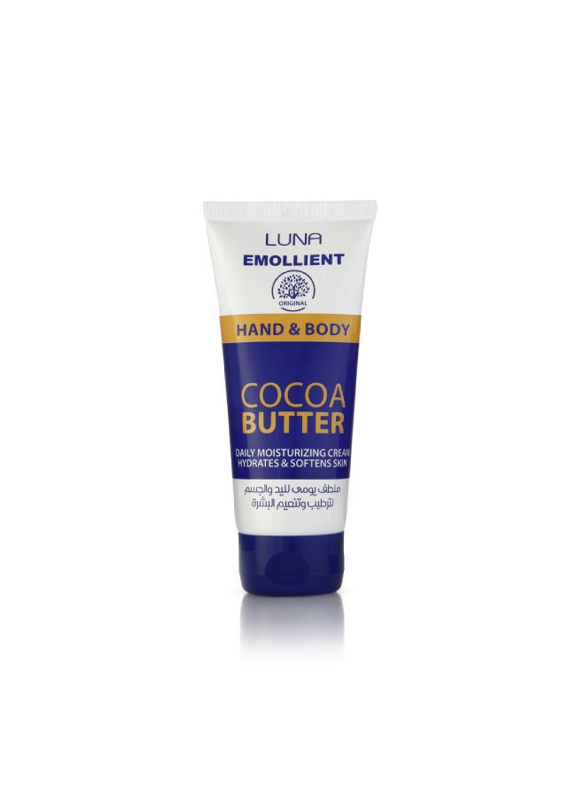 Luna Emollient Hand & Body Cream With Cocoa Butter 75grams 