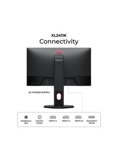 BenQ 24 inch XL2411K Esports Gaming Monitor, 144Hz, 1ms, 16 9 Aspect Ratio, DyAc-Recoil Control, Black eQualizer & Color Vibrance, Compatible for PS5 and Xbox Series X - XL2411K | Black  - Image 2