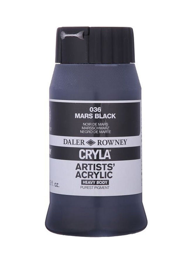Daler Rowney - Acrylic Color, Burnt Umber - 500 Ml Blue - Image 1