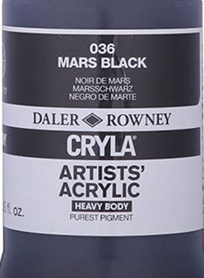 Daler Rowney - Acrylic Color, Burnt Umber - 500 Ml Blue - Image 1