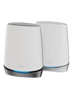 Orbi WiFi 6E Mesh System (RBKE963) – Quad-Band WiFi 6E Router with 2 Satellites | Coverage up to 7,500 sq. ft, 200 Devices | Ultra-Fast Speeds up to 10.8Gbps (AXE11000) | Simple Set Up grey