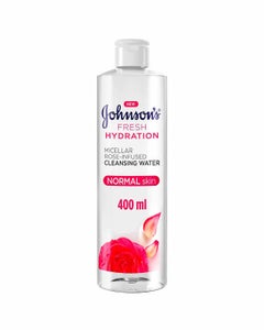 Johnson's Fresh Hydration Micellar Rose-Infused Cleansing Water 400ml  - Image 1