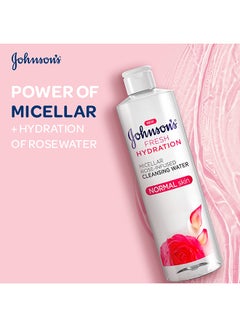 Johnson's Fresh Hydration Micellar Rose-Infused Cleansing Water 400ml  - Image 2