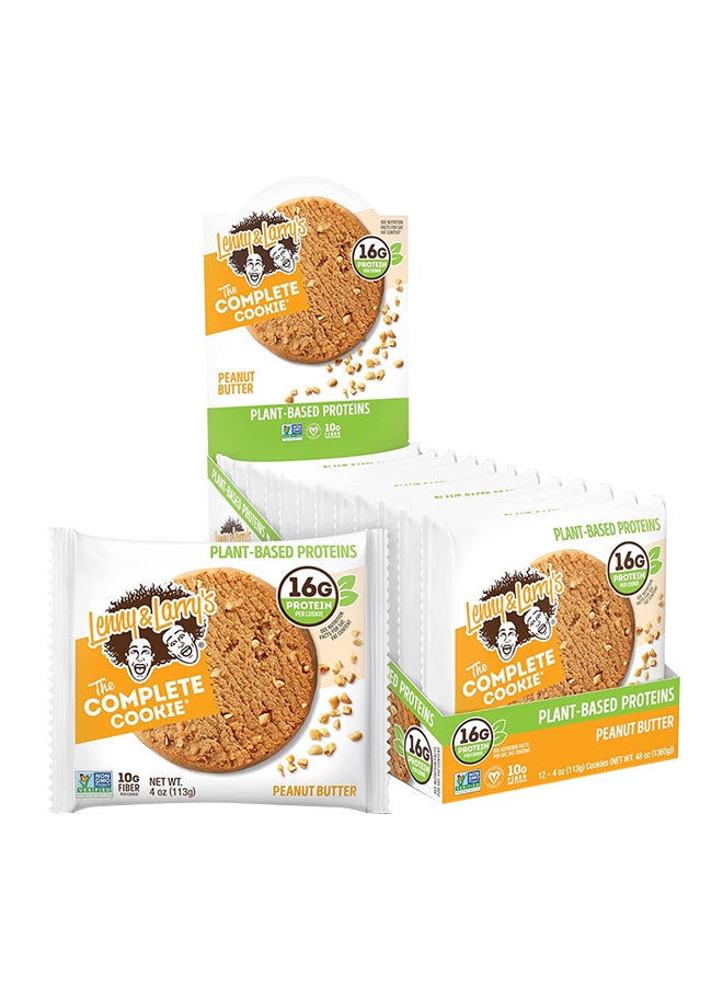 ليني آند لاريز بسكويت زبدة الفول السوداني (4 أونصات) - 12 قطعة