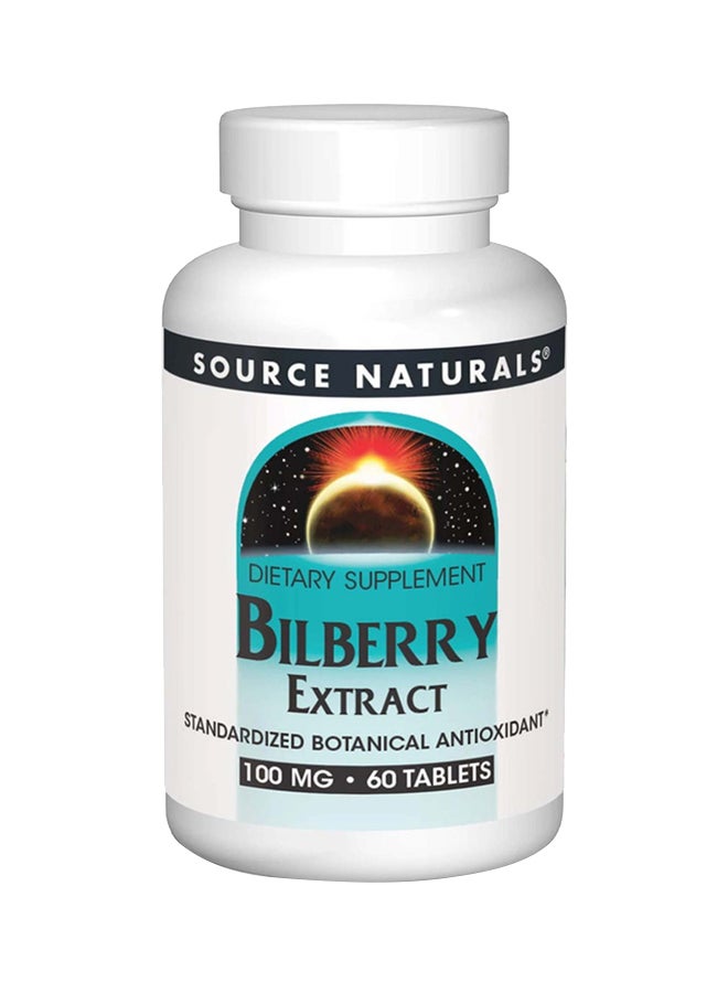 Source Naturals Bilberry Extract Dietary Supplement-60 Tablets