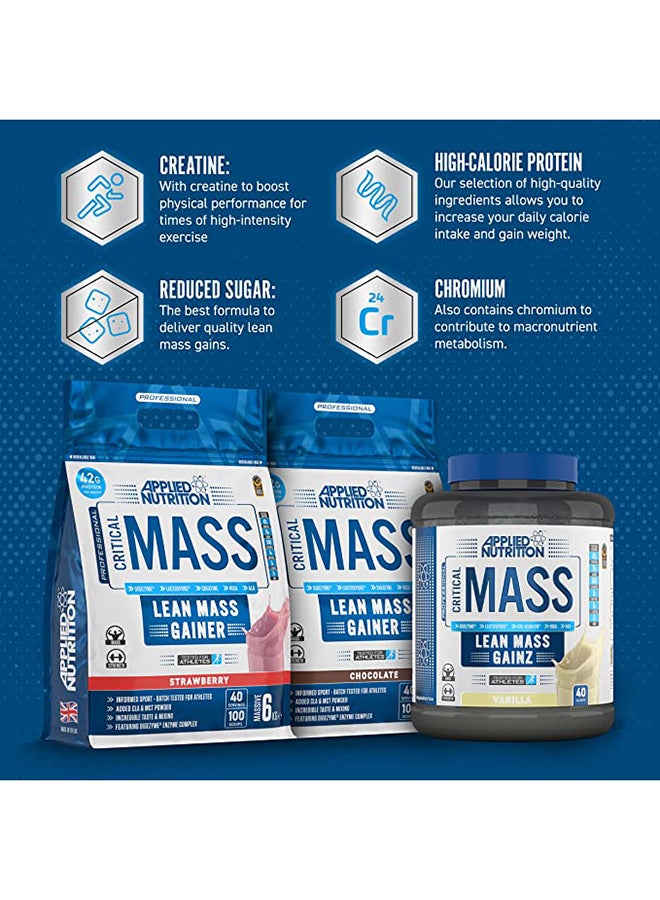 Applied Nutrition - Critical Mass Lean Gainz Banana Protein Powder -40 Scoops-2.4Kg - Image 1